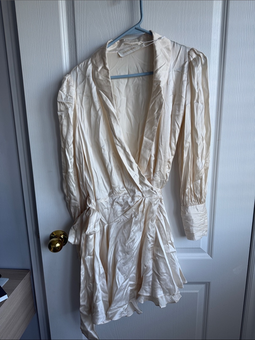 Zimmermann Cream Satin dress